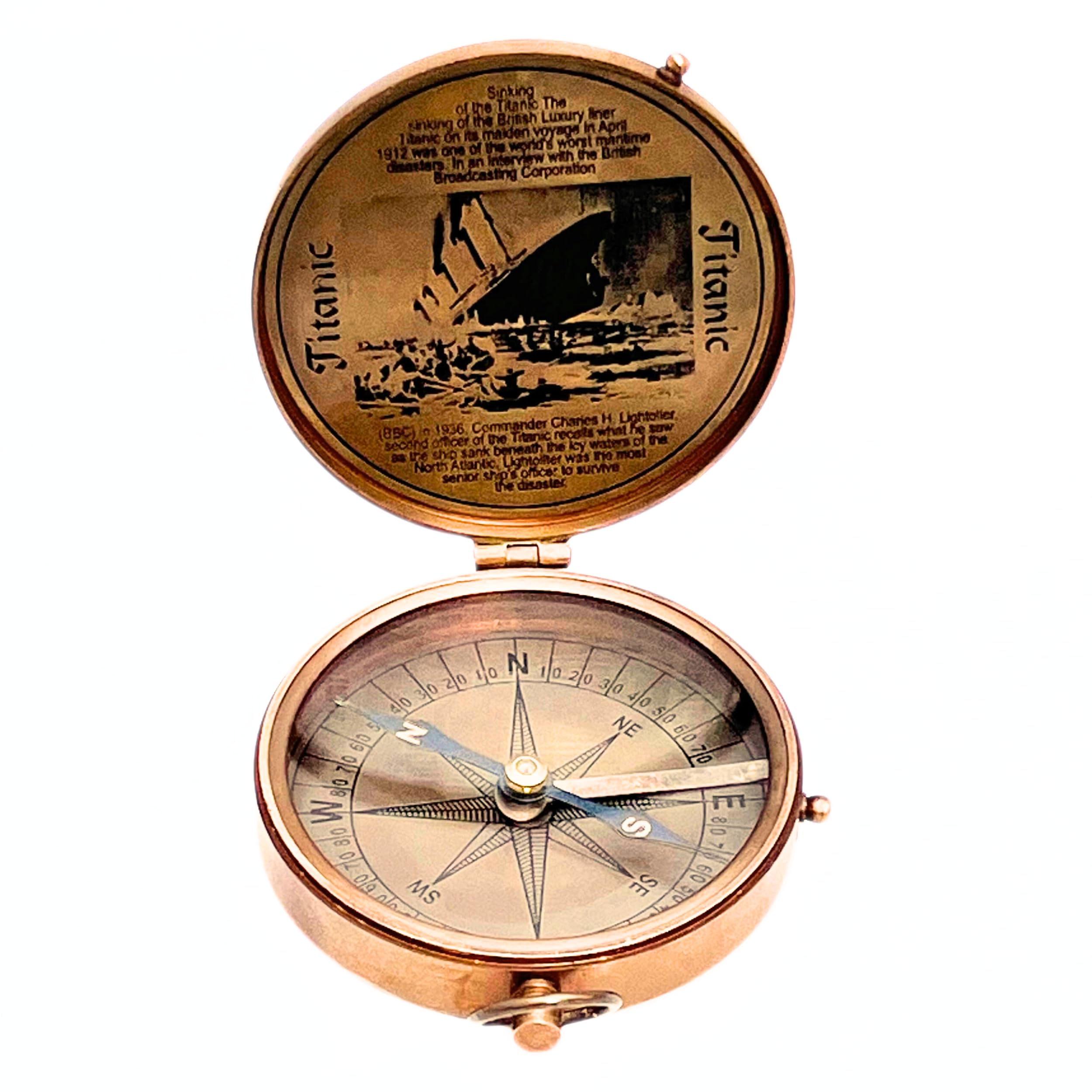 collectiblesBuy Vintage Titanic Lid Compass Brass