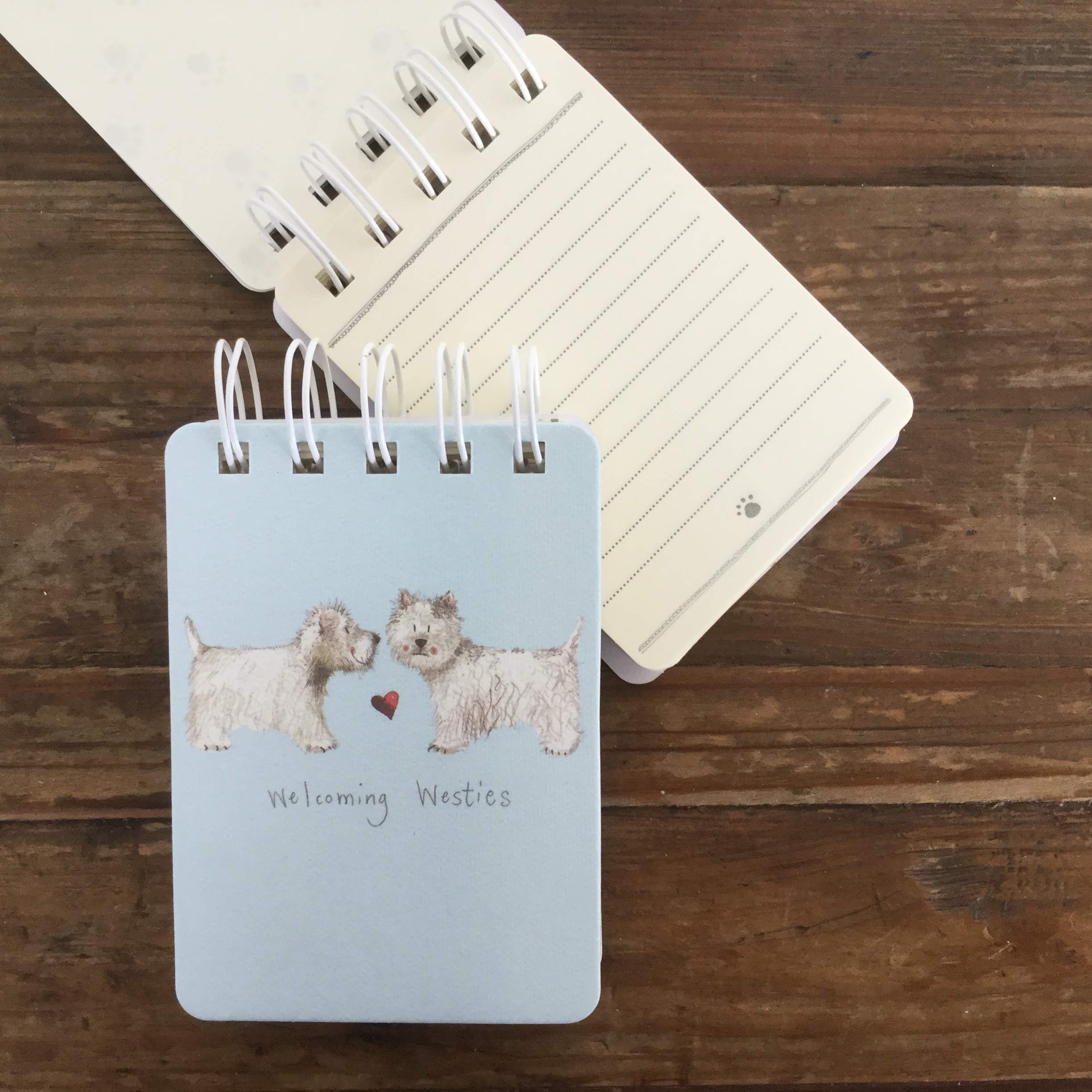 ALEX CLARK Welcoming Westies Small Spiral Notepad