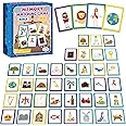 gisgfim 50 Pairs Memory Matching Game Bible Concentration Games for Kids Educational A Fun & Fast Christian Bible Theme Memory Matching Games
