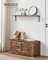 VASAGLE Storage Chest Bench Rustic Brown 40 x 100 x 46 cm LSB061T01 view 2