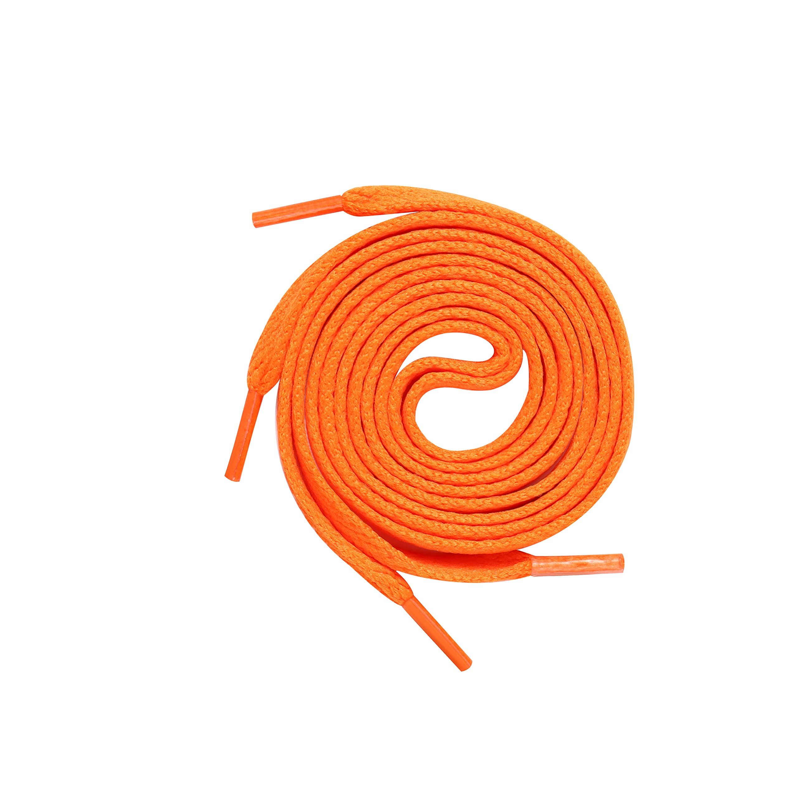 Underground Kulture Kids Orange Flat Shoelaces (60cm / 23.5") | Durable Replacement Laces for Children's Trainers, Boys/Girls Sport Sneakers & School Shoes | Short Length Plimsoll Strings