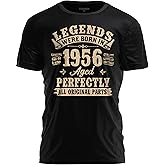 Legends were Born in T-Shirt &ndash; Vintage Milestone Year Aged Perfectly Shirts &ndash; Celebrating Birthday Retro Graphic Tees
