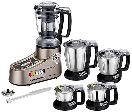Panasonic MX-AC555 New 550-Watt Mixer Grinder with 5 Jars (Bronze)