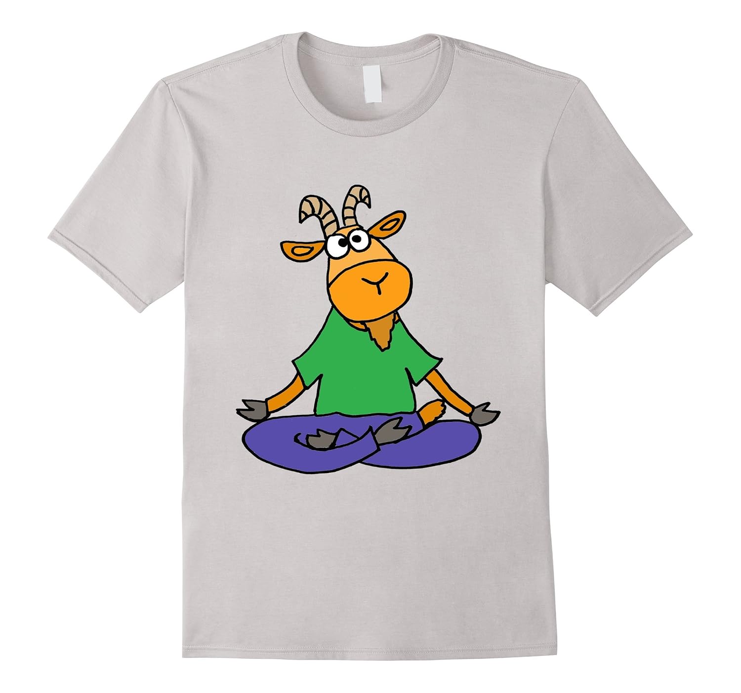 Cute Goat Doing Yoga T-Shirt - Farm Yoga Pose Tee
