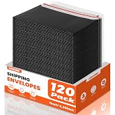 120 Pack Black Rigid Mailers, 7"x4.35" Trading Card Shipping Envelopes for Collectors &amp; Sellers, Perfect Size Shipping Envelopes for Mailing Semi-Rigid and standard rigid card protectors