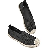 BABUDOG Women's Breathable Mesh Flats Shoes, Soft Loafers Flats, White Slip on Shoes Loafer