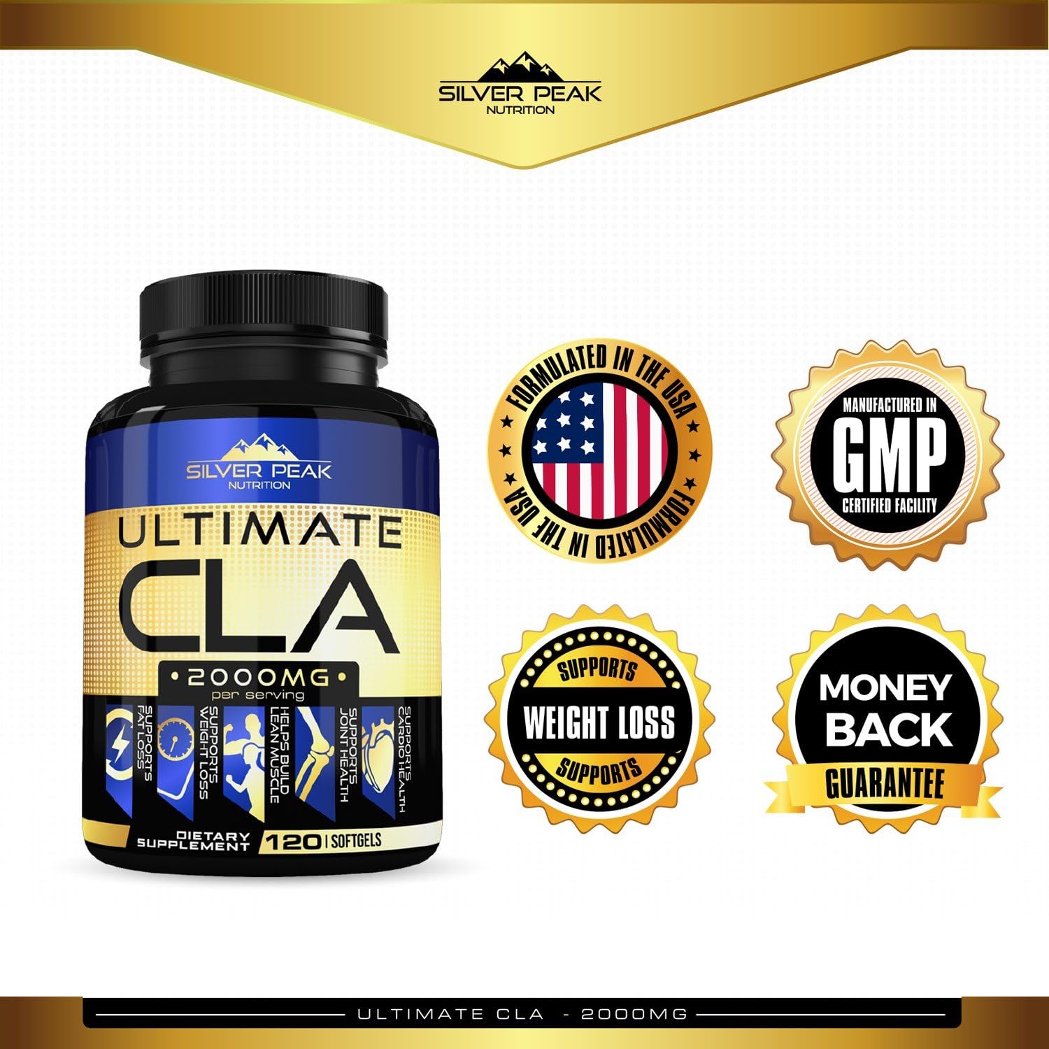 CLA, CLA Safflower Oil for Weight Loss, CLA Supplement for Men & Women