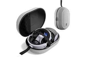 Syntech Extra Large Hard Carrying Case Compatible with PSVR2 Accessories VR Headset, Touch Controllers and Other Accessories, Ultra-sleek Design, High Capacity for Storage and Travel (Grey)