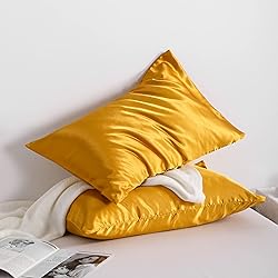 NTBAY 2 Pack Satin Queen Pillowcases for Hair and