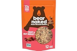 Bear Naked Granola Cereal, Breakfast Snacks, Fruit and Nut, 12oz Bag (1 Bag)