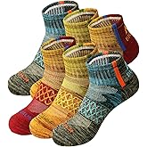 BIOAUM Men's Athletic Socks Size 10-13 - 6 Pairs Cotton Quarter Socks for Running, Workout, Work