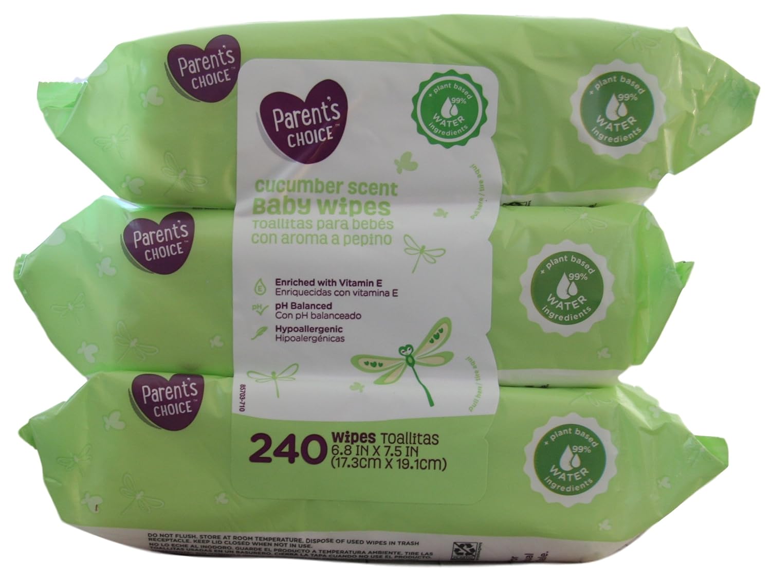 parents choice cucumber baby wipes