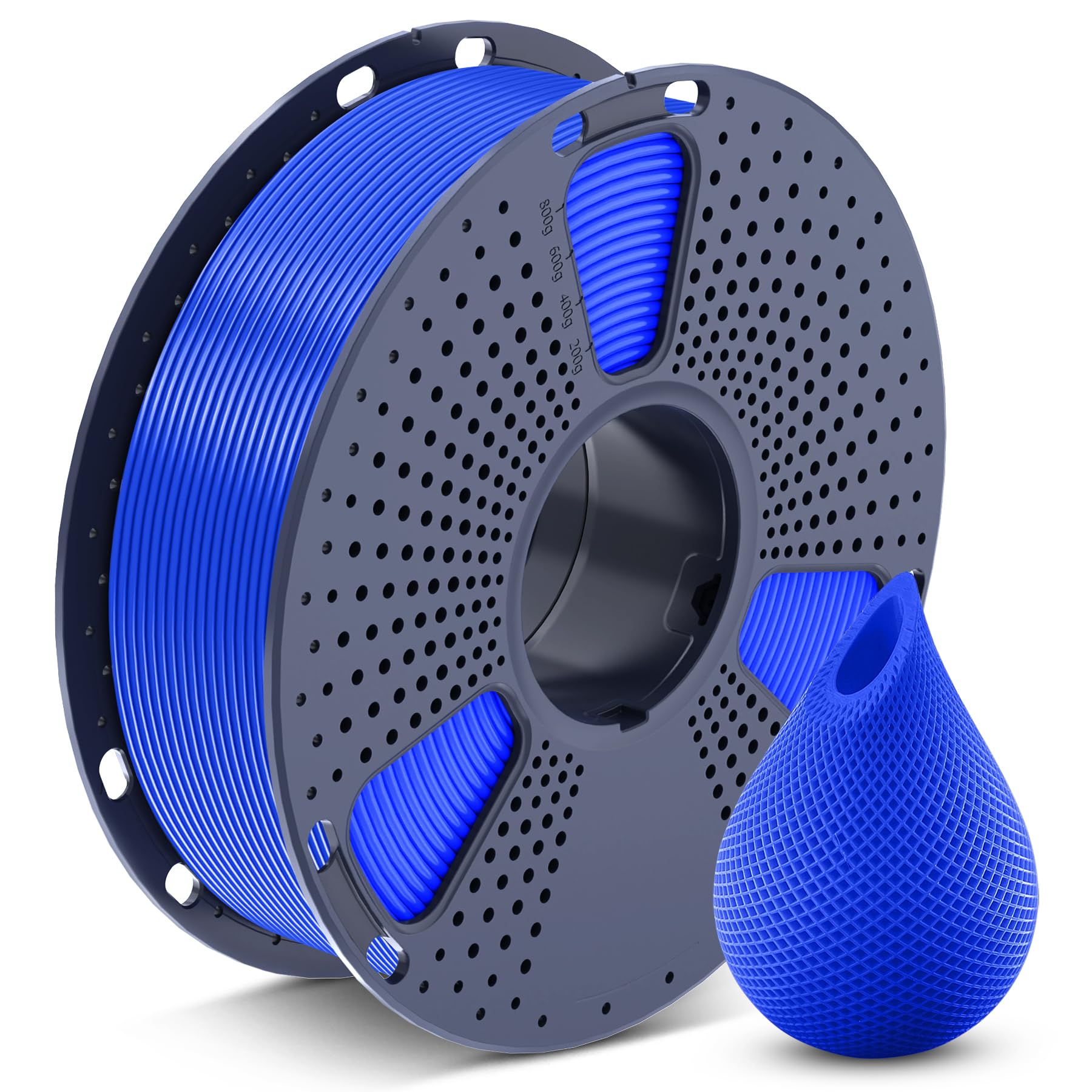 SUNLU PETG Filament 1.75mm, Less Stringing Good Layer Adhesion High Toughness 3D Printer Filament 1.75 ±0.02mm, 1kg Spool(2.2lbs), PETG Blue