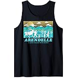 Disney Frozen 2 Arendelle Group Silhouette Poster Tank Top
