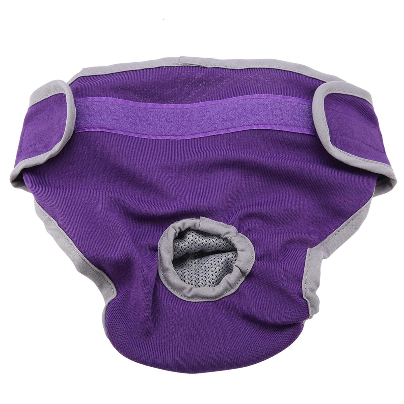Oumefar Reusable Dog Physiological Pant Female Dog Underwear Pet Sanitary Diaper Sanitary Shorts Panties for Female and Male Dog(XL-Purple)
