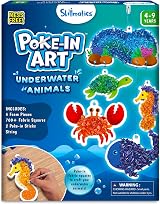 Skillmatics Poke-in Art Underwater Animals Mess-Free Craft Kit