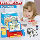 Dreamon Cash Register Toy with Scanner for Kids Learning Mini Shop Till view 6