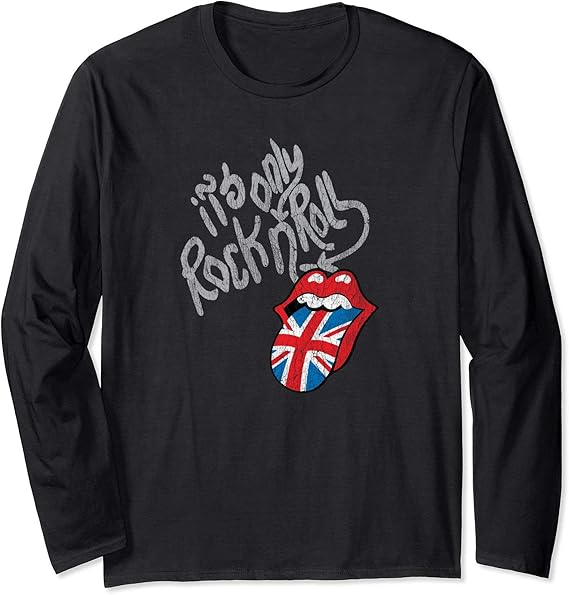 The Rolling Stones Rock N Roll UK Tongue Long Sleeve T