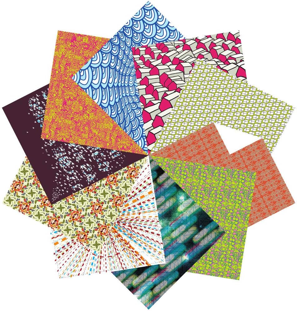 Origami Paper Gift Set | 100 Sheets, 6” Square | Designer Patterns Collection One
