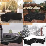 Dokon L-Shape Garden Furniture Cover Heavy Duty Oxford Waterproof 222x286x85 view 3