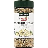 5 oz Bottle-Organic Tricolor Sesame Seeds Black White Toasted/Ajonjoli Organico