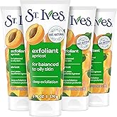 St. Ives Fresh Skin Apricot Face Scrub, Deep Exfoliator Skin Care for Clean, Glowing Skin, Oil-free Facial Scrub Made with 10