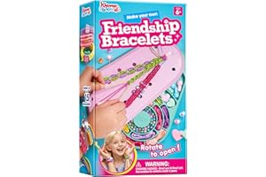 Klever Kits Friendship Bracelet Making Kit, Arts and Crafts for Kids Ages 6-12, Best Birthday Present for Teen Girl, Children's Jewelry Craft Set, Charm Jewelry Making Kit Supplies, 10 Knot Styles