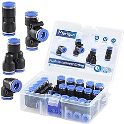 MSAEIQUN 20 Pcs 3/8 Inch od Push to Connect