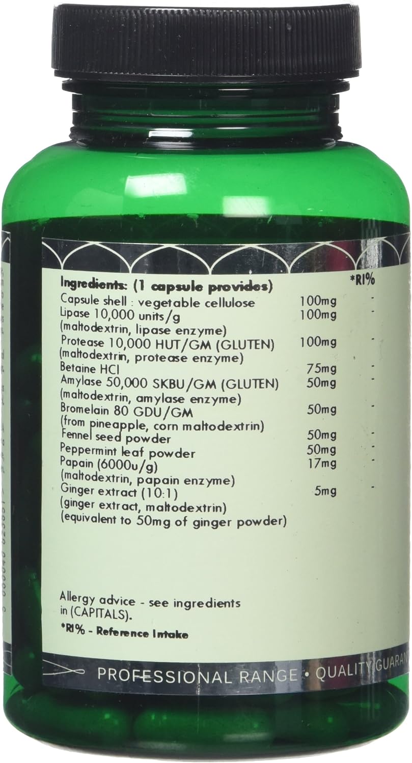 Digesta Zymes, Digestive Enzyme Supplement, Lipase, Protease, Trypsin, Ginger Root, Bromelain, 120 Vegetarian Capsules - Image 4