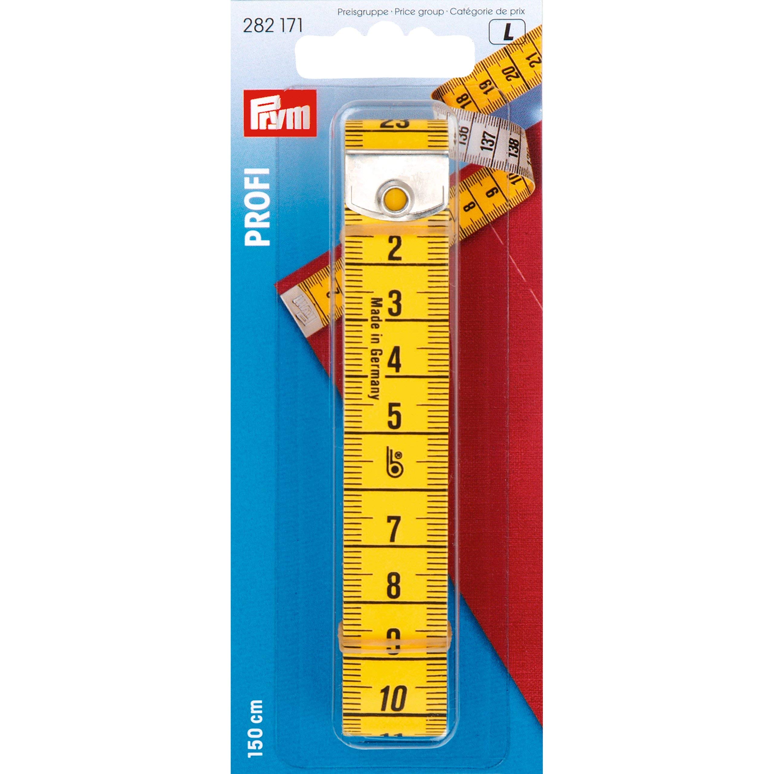 Prym 150 cm/ cm Tape Measure Profi, Yellow