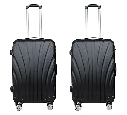 3G Combat Series 8018 Unisex ABS Set of 2 Combo 55 cm/20 Inch Red Hard Sided Luggage Trolley Cabin Size Suitcase