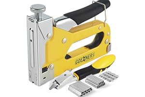 KITVANCE GOEHNER’s Staple Gun with Staples, Heavy Duty Stapler 3 in 1 with 3000 Staples for Upholstery, Wood, DIY Fixing (Staple Gun + 3000PCS Staples + Remover)