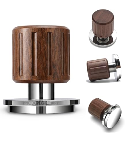 Normcore 53,3 mm koffiedistributiegereedschap, espresso leveler tool met V-bladebasis compatibel met 54 mm Breville Salie Portafilters, antiaanbaklaag wit Normcore 53,3 mm koffiedistributiegereedschap, espresso leveler tool met V-bladebasis compatibel met 54 mm Breville Salie Portafilters, antiaanbaklaag wit