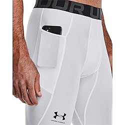 Under Armour Men's HeatGear Armour Leggings, White