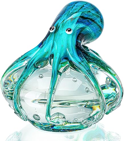 ICE ARMOR 3-Inch Octopus Snow Globe Statue - Home Decor Sculpture, Collectible Ornament For Shelves, Gift For Holidays & Birthdays - View #9