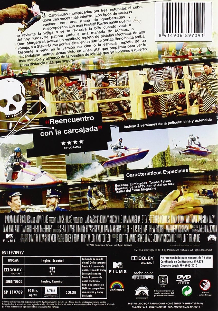 Amazon Jackass 3 Import Espagnol お笑い バラエティ