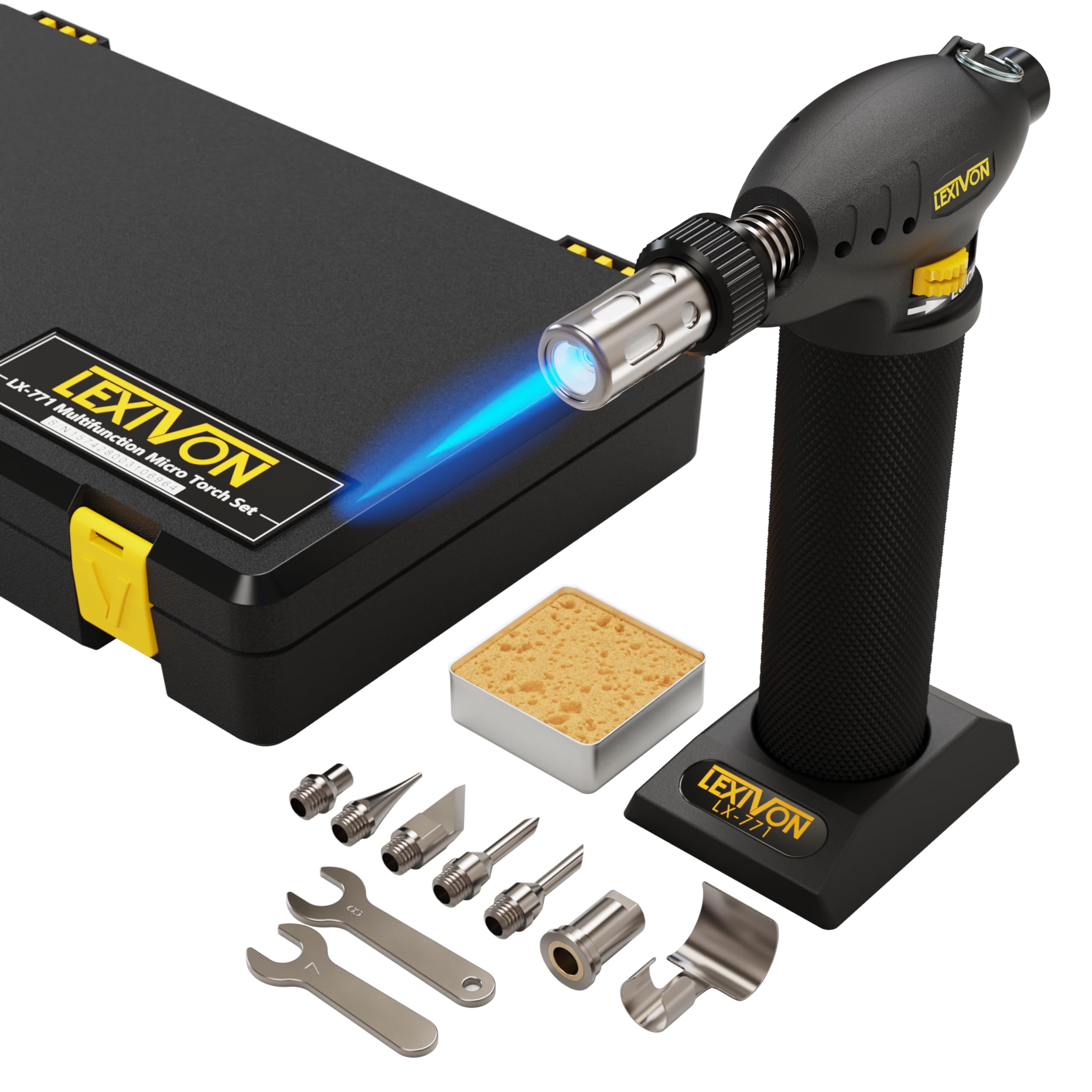 Mua LEXIVON Soldering Iron Set, Butane Soldering Torch MultiPurpose Kit Cordless Automatic