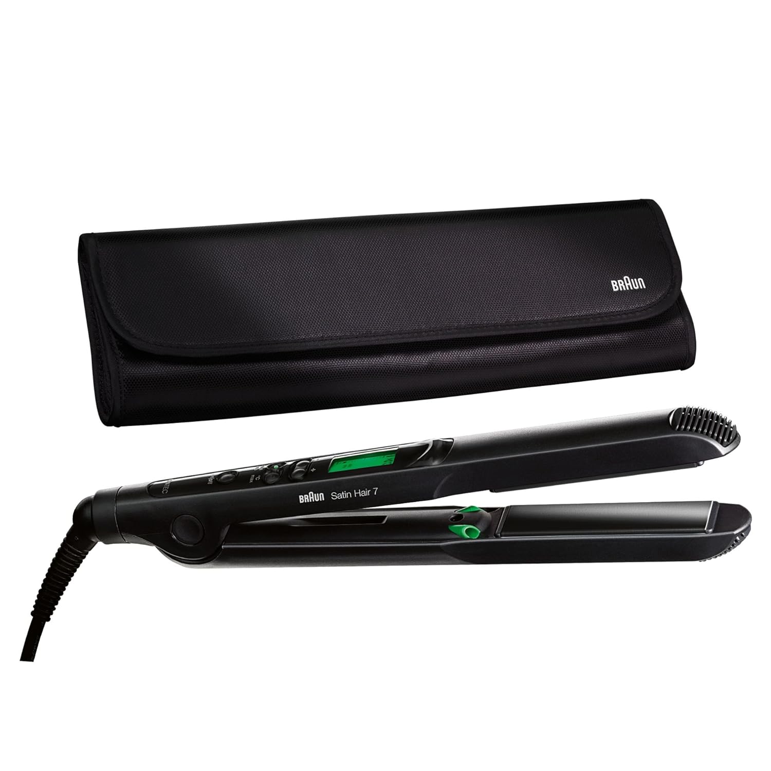 Braun ST730 Satin Hair 7 Straightener With Carrying Case 220