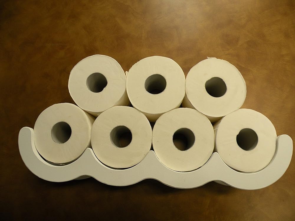 Storage Tissue Toilet Paper Holder WAVE For Large Rolls