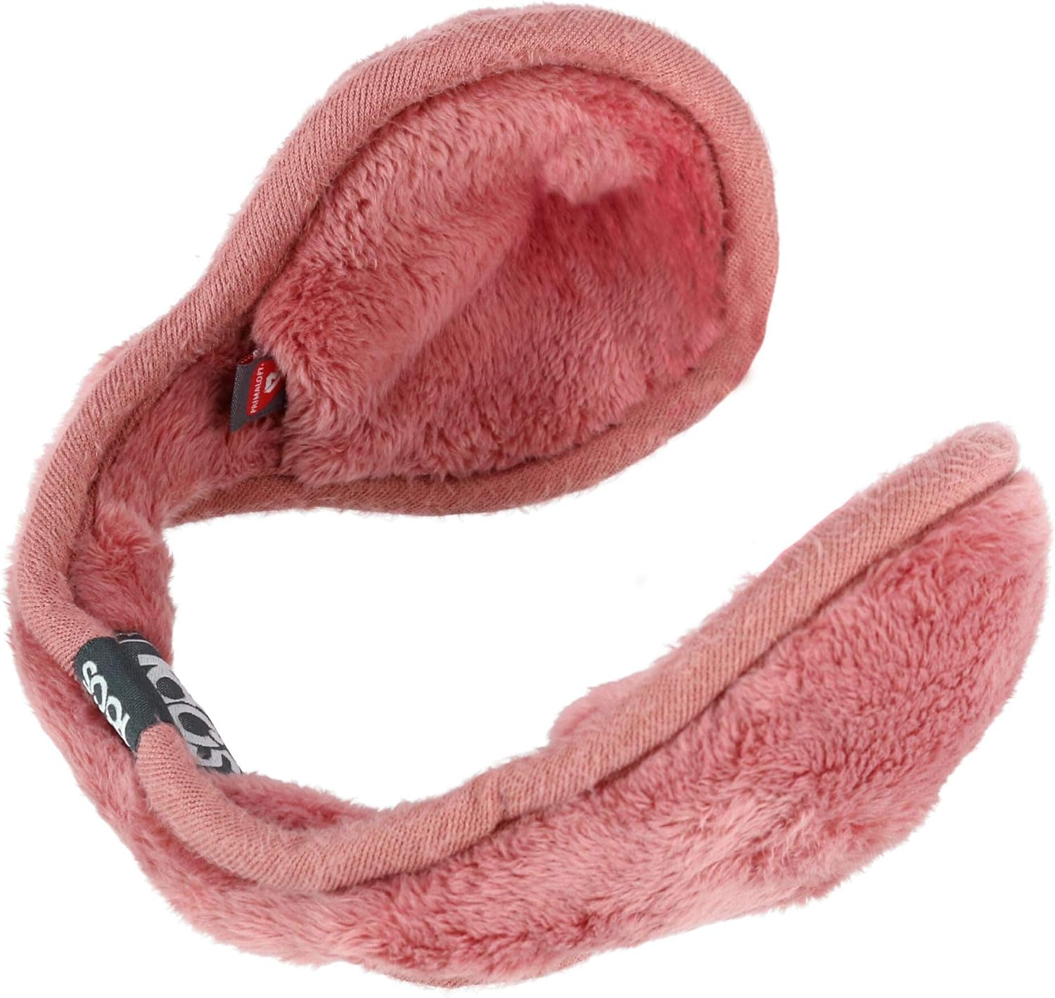 180s Women's Lush Soft Fleece Behind The Head Ear Warmers, Black, One Size: Clothing