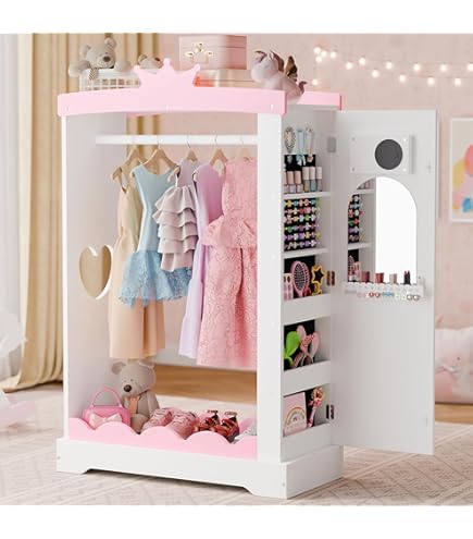 open lace back dress Personalised Dressing up Rail & Storage – Little Craft and Co main image 0