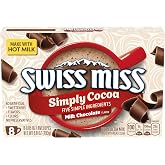 Swiss Miss Simply Cocoa Milk Chocolate Flavored Hot Cocoa Mix, Hot Cocoa Bar Supplies, 0.85 oz., 8-Count Envelopes (12 Boxes)