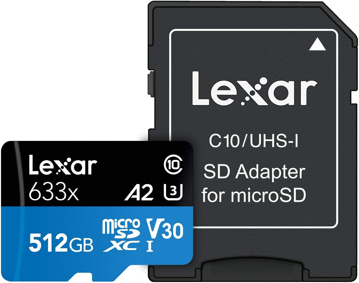Lexar High-Performance 633x 512GB microSDXC UHS-I Card with SD Adapter (LSDMI512BBNL633A): Computers & Accessories
