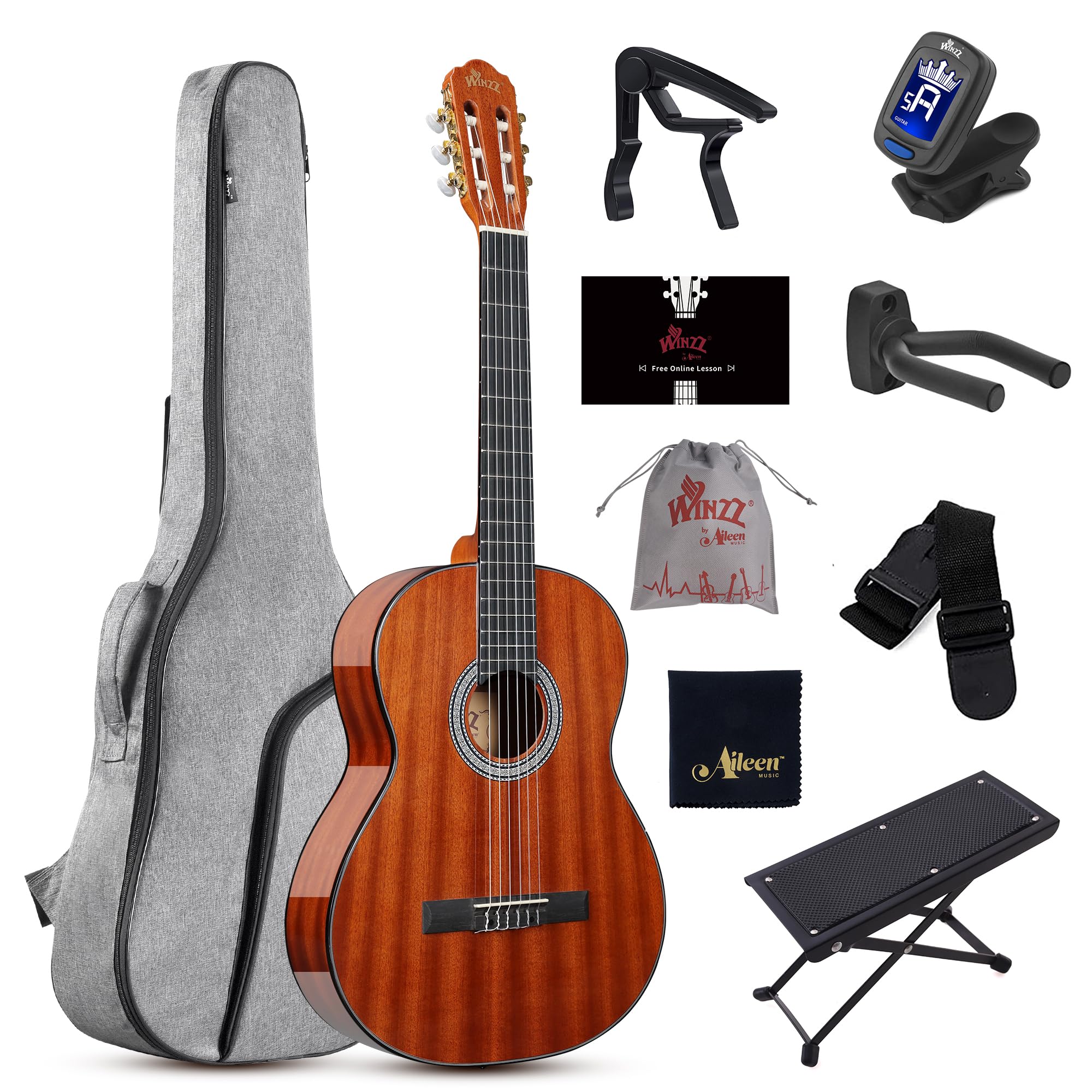 Mua WINZZ 4/4 Classical Guitar, 39 Inch Full Size Nylon String Guitar