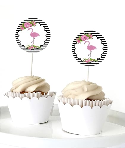 Amazon Com Flamingo Cupcake Toppers 12pcs Luau Black Pink Cake Amazon Com Flamingo Cupcake Toppers 12pcs Luau Black Pink Cake