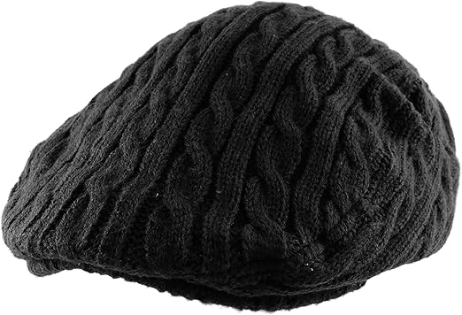 knit cabbie hat