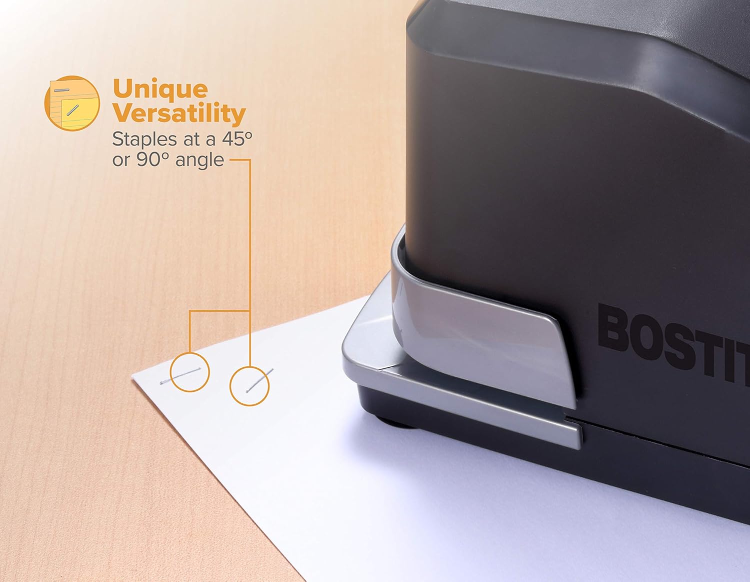 BOSTITCH Impulse 45 Sheet Electric Stapler Value Pack - Double Heavy Duty, No-Jam with Trusted Warranty Guaranteed by Bostitch, Black (B8E-Value) : Heavy Duty Desk Staplers : Office Products