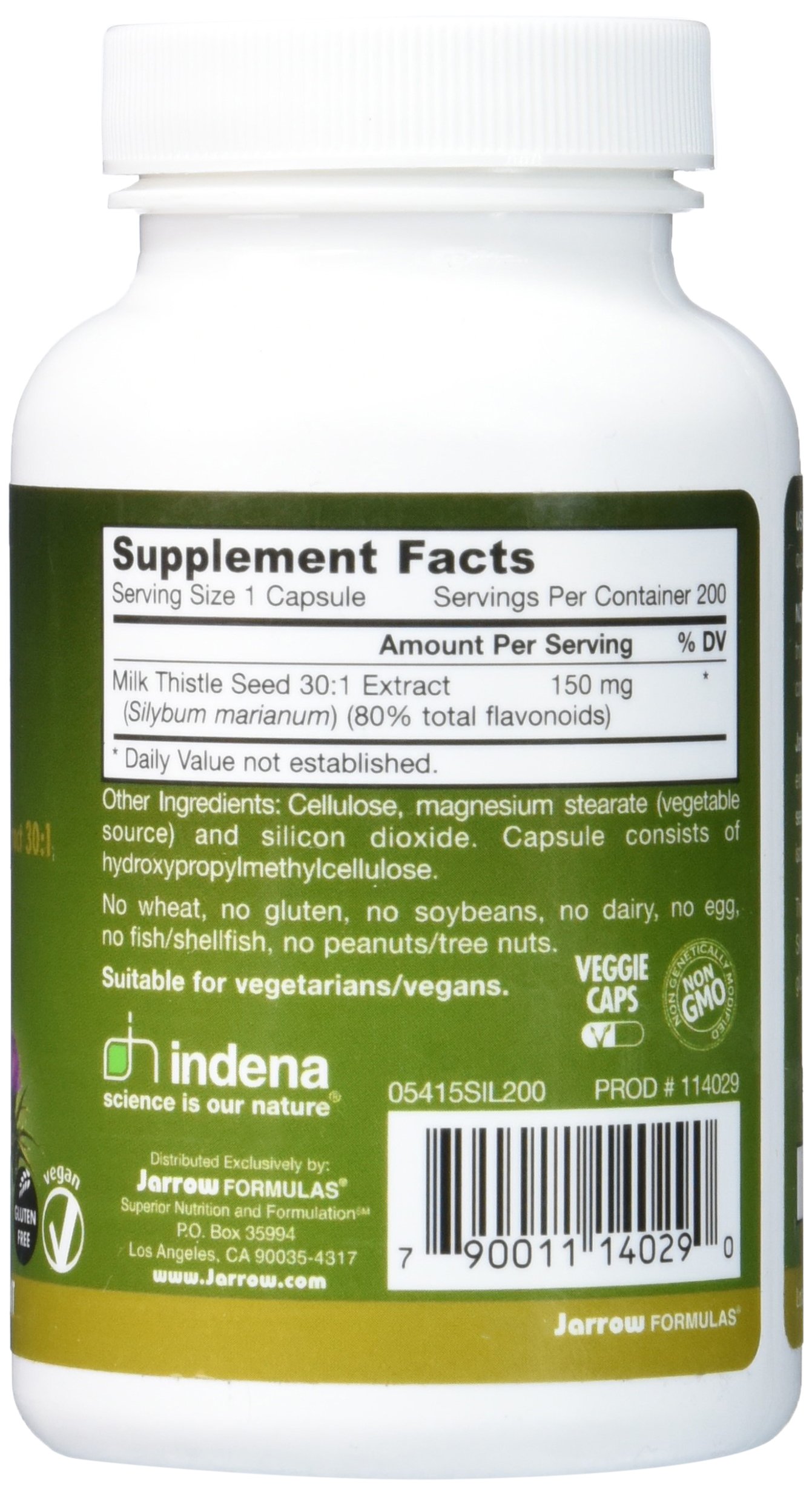 Jarrow Formulas Milk Thistle (Silymarin Marianum), Promotes Liver