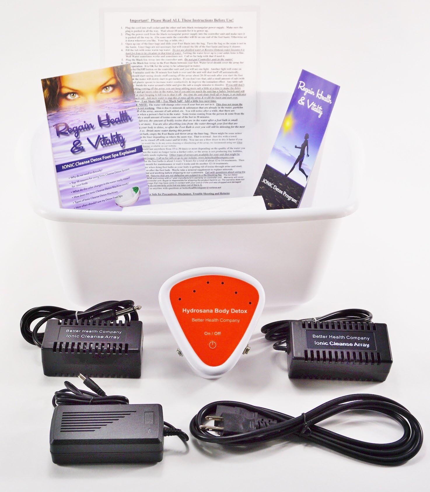 Ionic Cleanse Detox Foot Spa Machine. Regain Health & Vitality. Detox Naturally