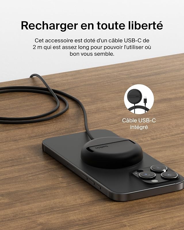 BoostCharge Pro Socle De Recharge Magnétique 15 W avec Support